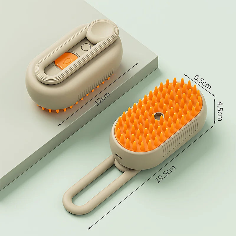 3-in-1 Steam Brush with Steamer - Suitable for Cats, Dogs and All Pets